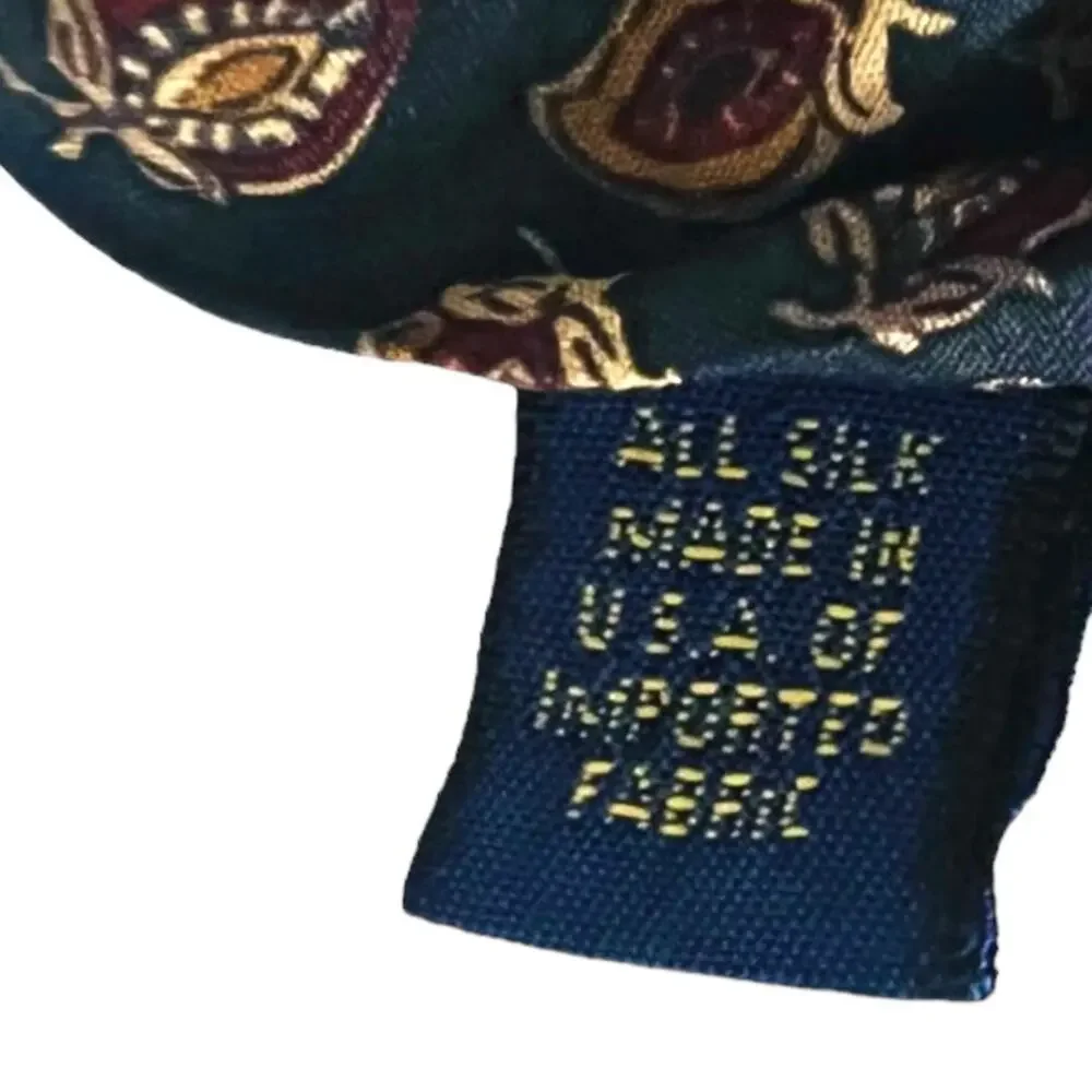 RALPH LAUREN CHAPS Silk Tie VINTAGE Great Condition Blue Gold FAST SHIP 877-13